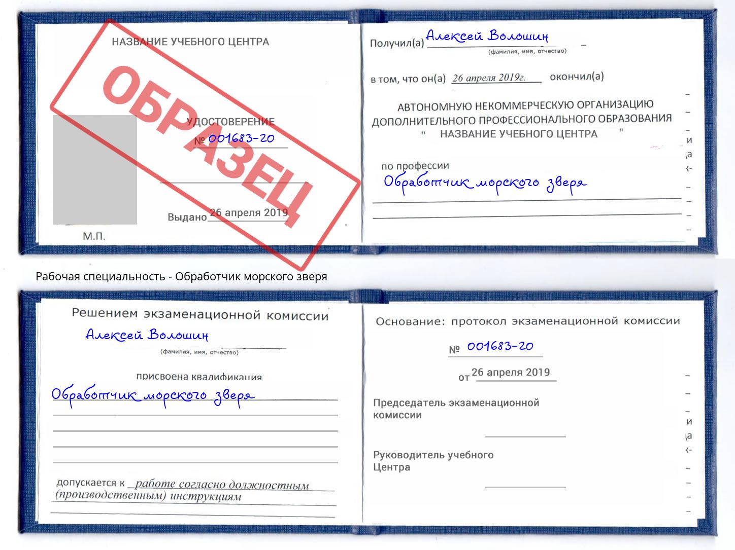 Обработчик морского зверя Балашиха